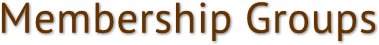 Membership Groups Membership Groups